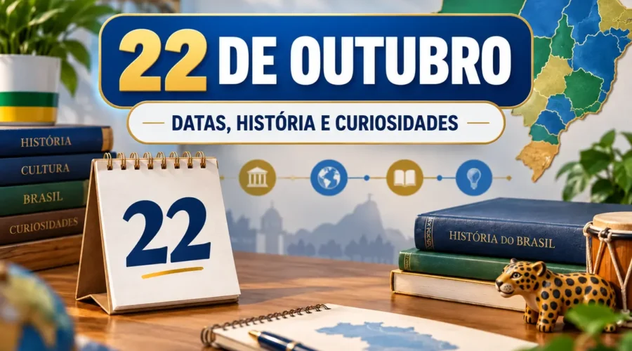 22 de outubro: datas comemorativas, acontecimentos históricos e curiosidades do dia