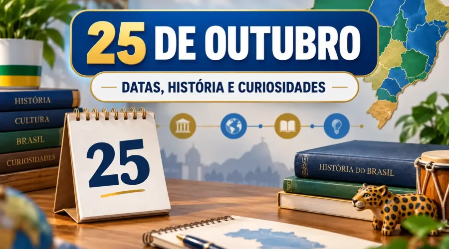 25 de outubro: datas comemorativas, acontecimentos históricos e curiosidades do dia