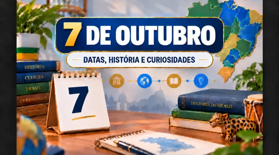 7 de outubro: datas comemorativas, acontecimentos históricos e curiosidades do dia